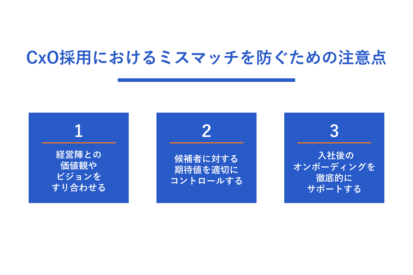 CxO採用におけるミスマッチを防ぐための注意点