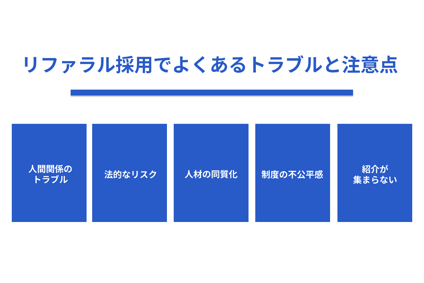 リファラル採用でよくあるトラブルと注意点
