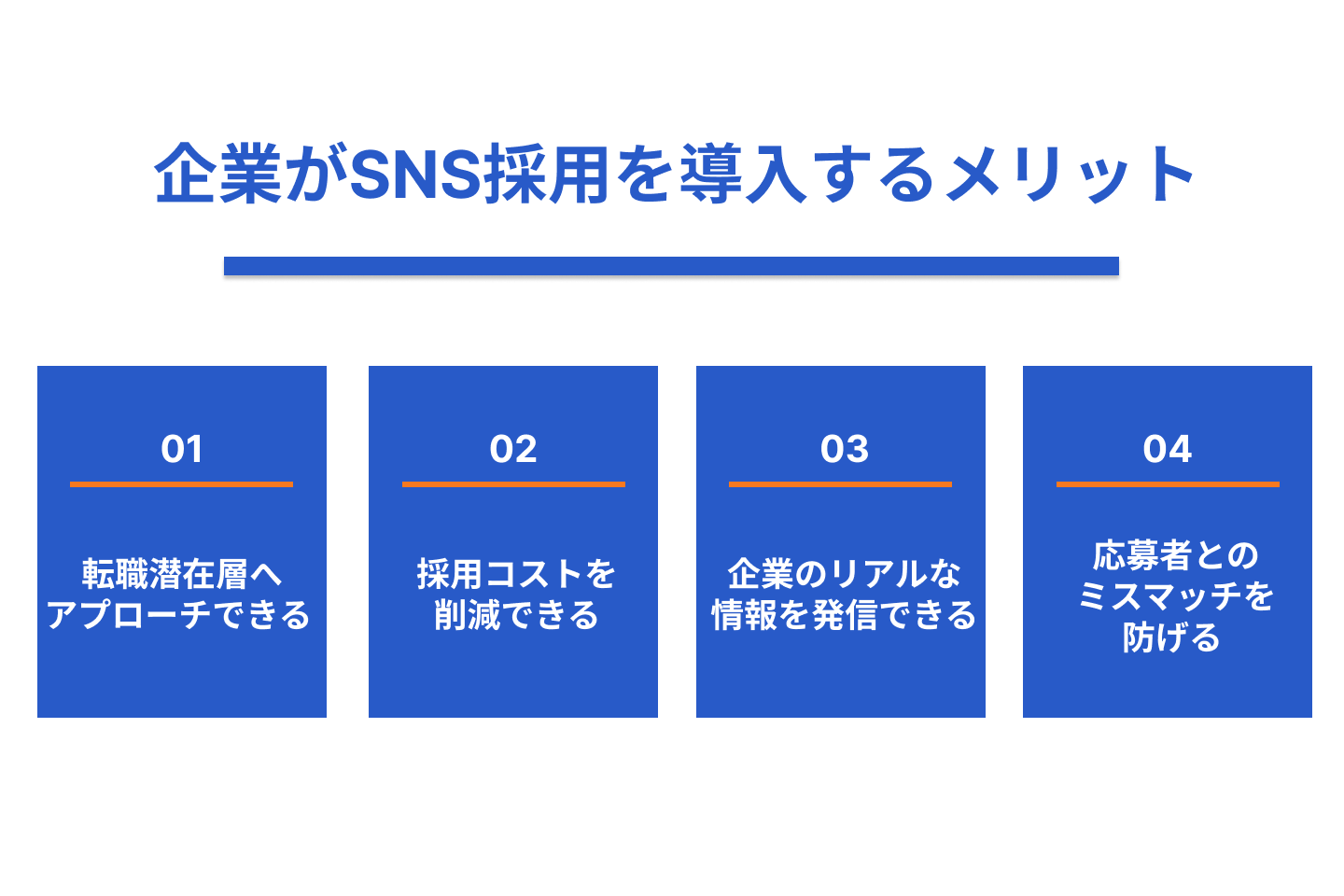 企業がSNS採用を導入するメリット