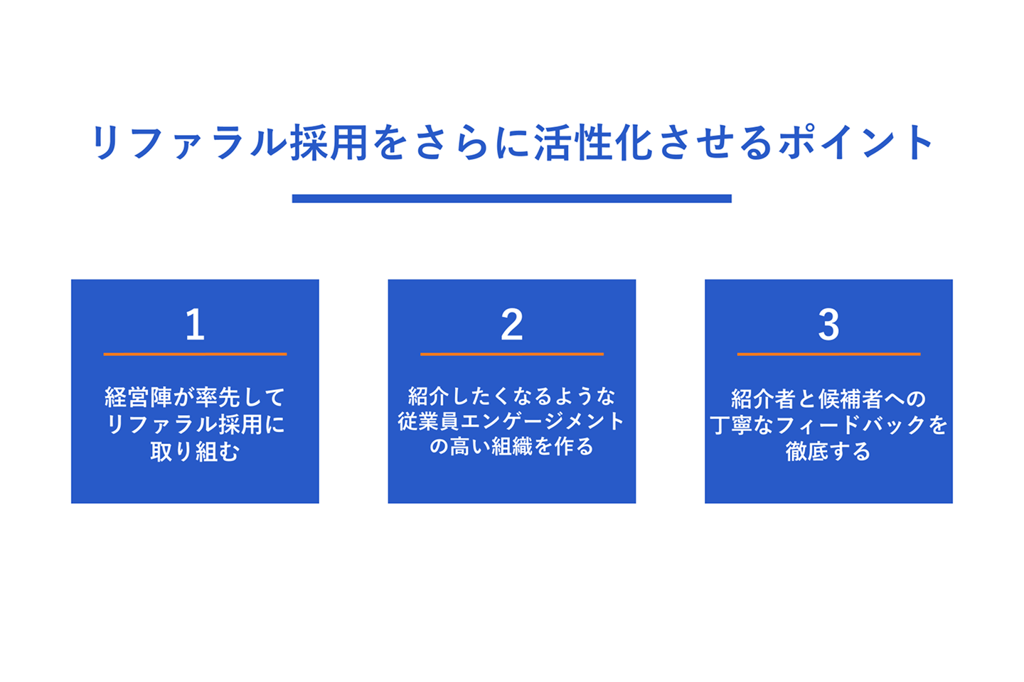 リファラル採用をさらに活性化させる3つのポイント